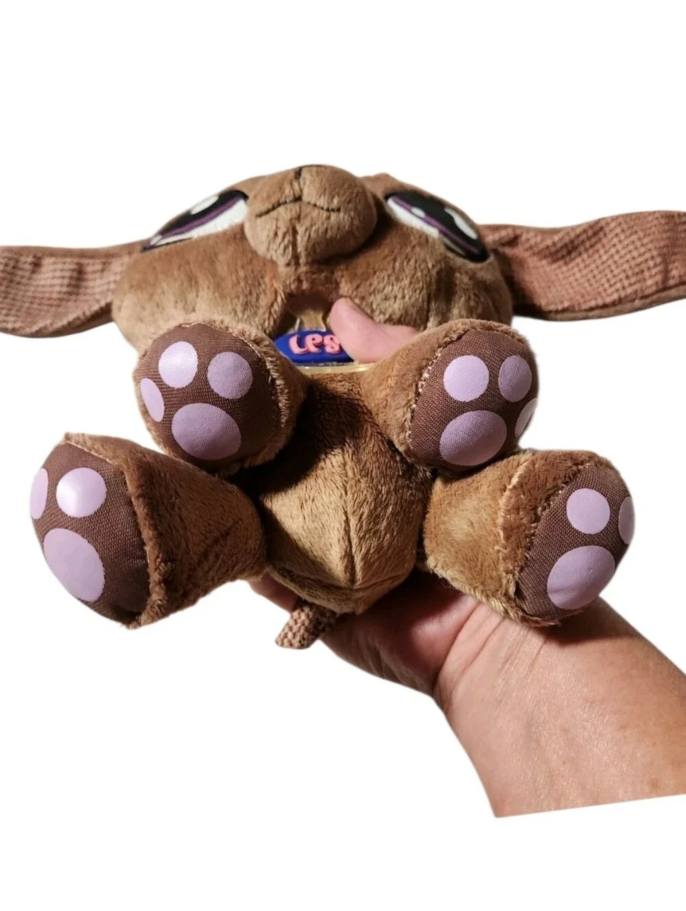 Littlest Pet Shop Dachshund Plush Hasbro Original Brown Long Ears LPS Dog 2007